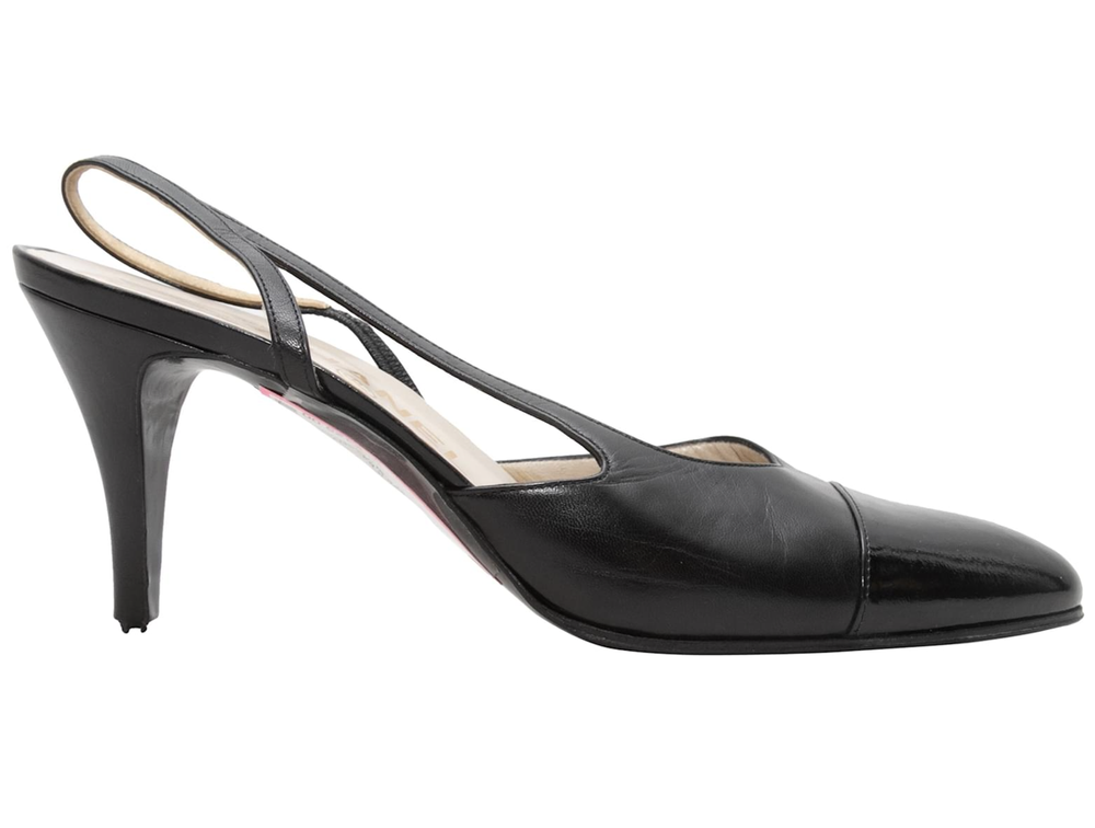 Chanel Slingback Cap-Toe High Heel Pumps — UFO No More